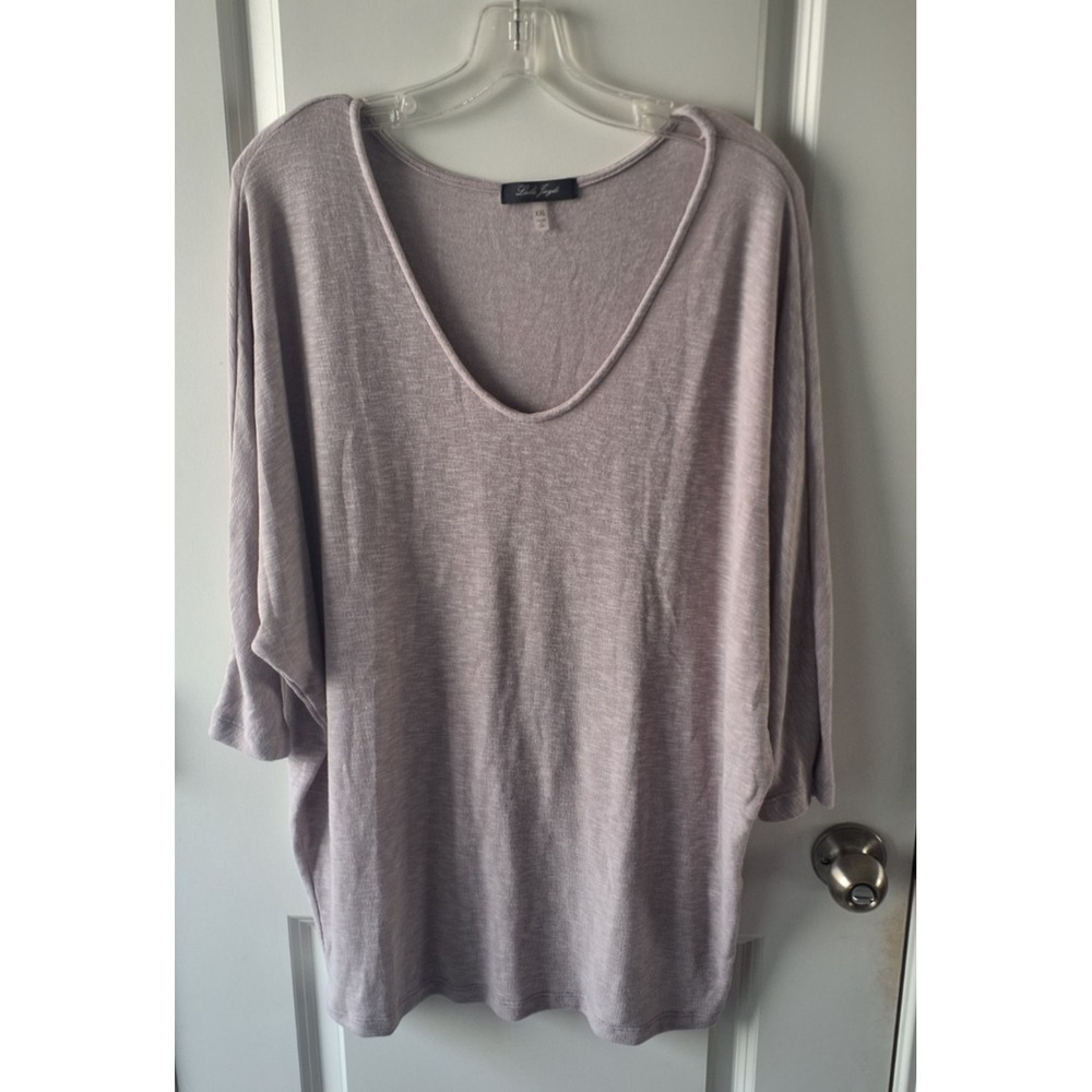 Laila Jayde Women's XXL Lightweight Flowy Dolman Sleeve Knit Top‎ Taupe USA